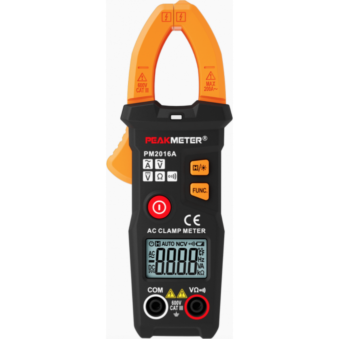 Токовые клещи PEAKMETER мини AC 200 А PM2016A