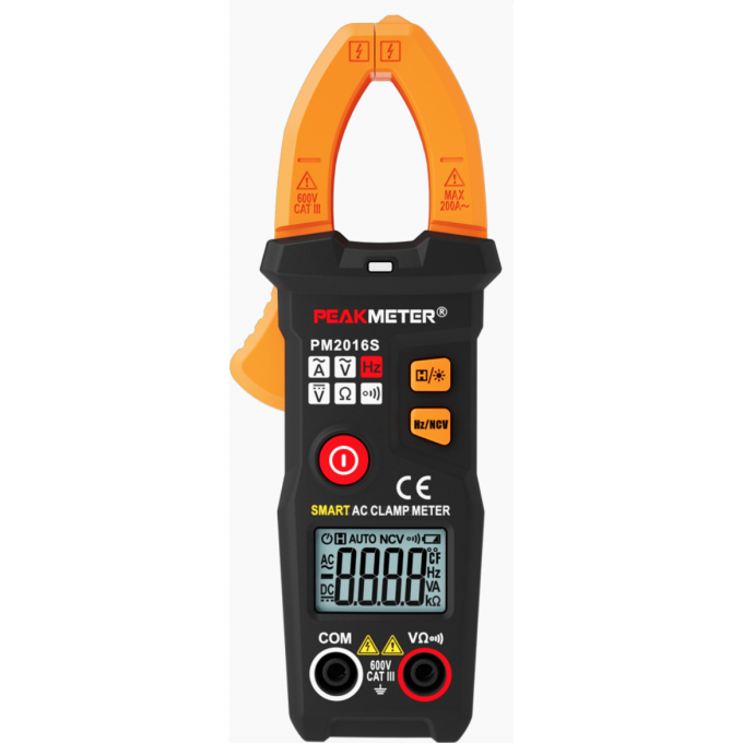 Токовые клещи PEAKMETER Smart переменного тока 200 А PM2016S