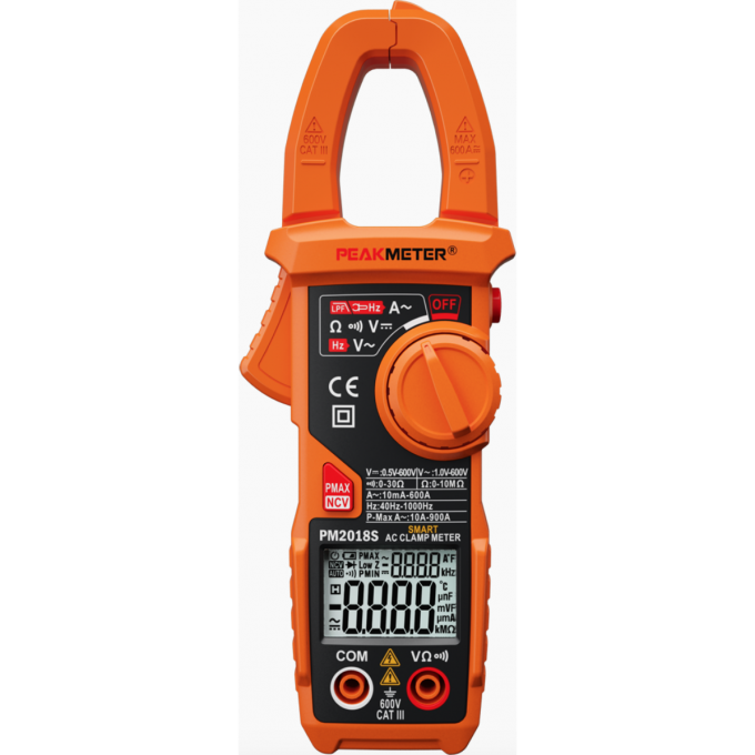 Токовые клещи PEAKMETER PM2018S Smart с фильтром LPF PM2018S-SMART