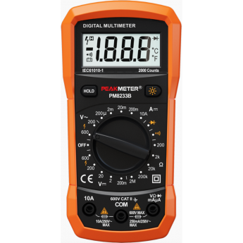 Мультиметр цифровой портативный PeakMeter PM8233B