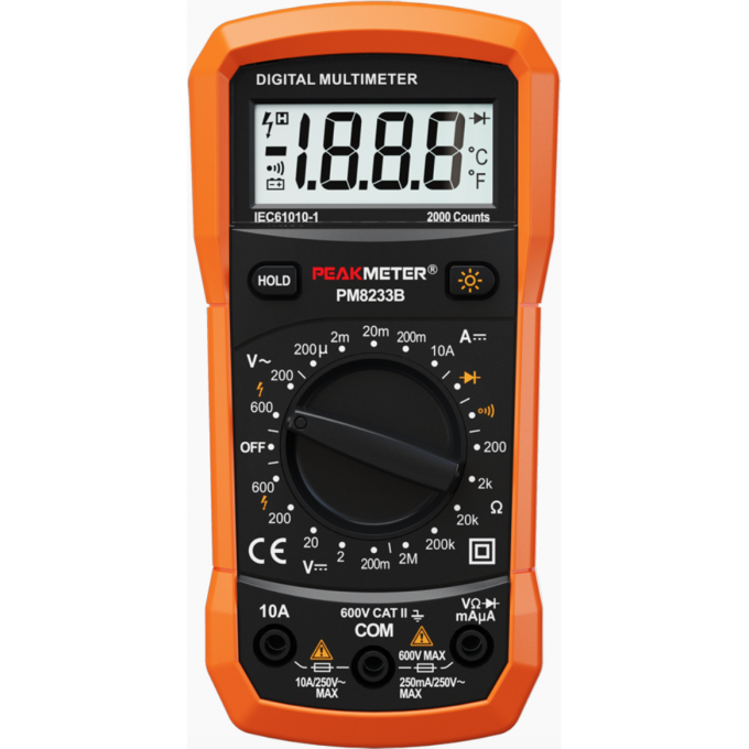 Мультиметр цифровой портативный PeakMeter PM8233B