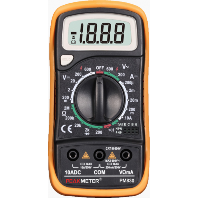 Мультиметр цифровой портативный PEAKMETER PM830