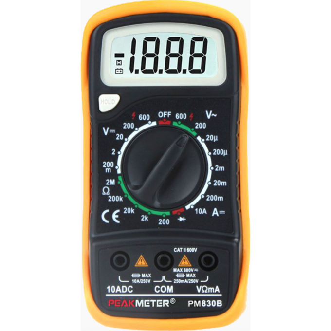 Мультиметр цифровой портативный PEAKMETER PM830B