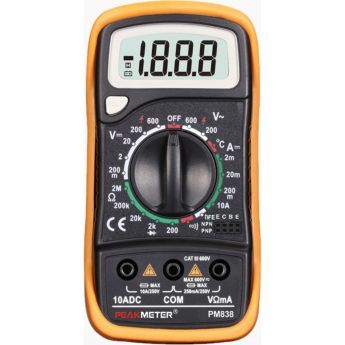 Мультиметр цифровой портативный PEAKMETER PM838